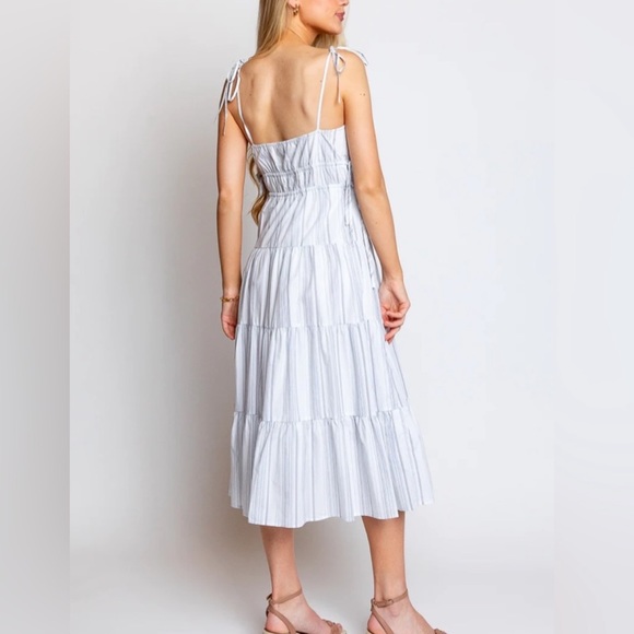 NEW Rails Julia Striped Tiered Maxi / Midi Sundress | Boho Dress - Picture 8 of 13